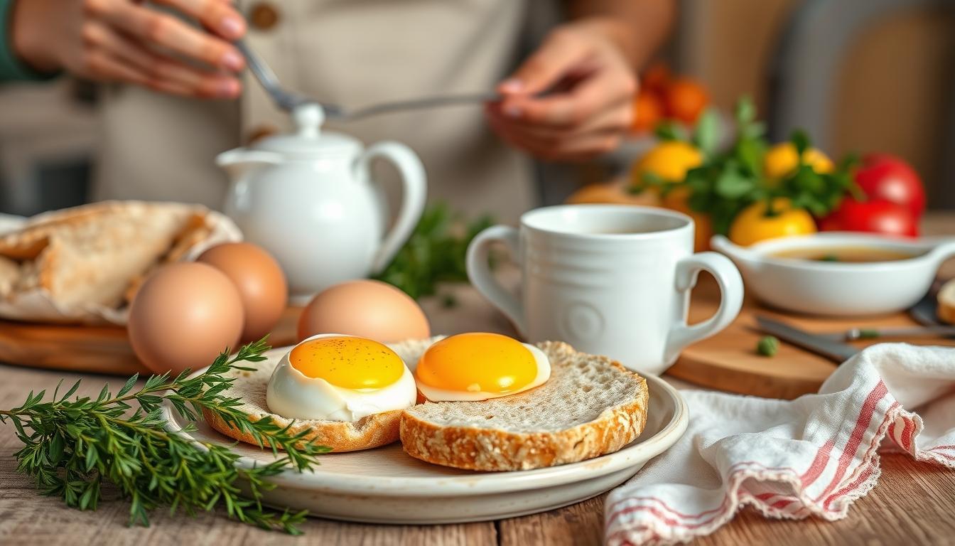 Ingredients prepared for a simple home dinner